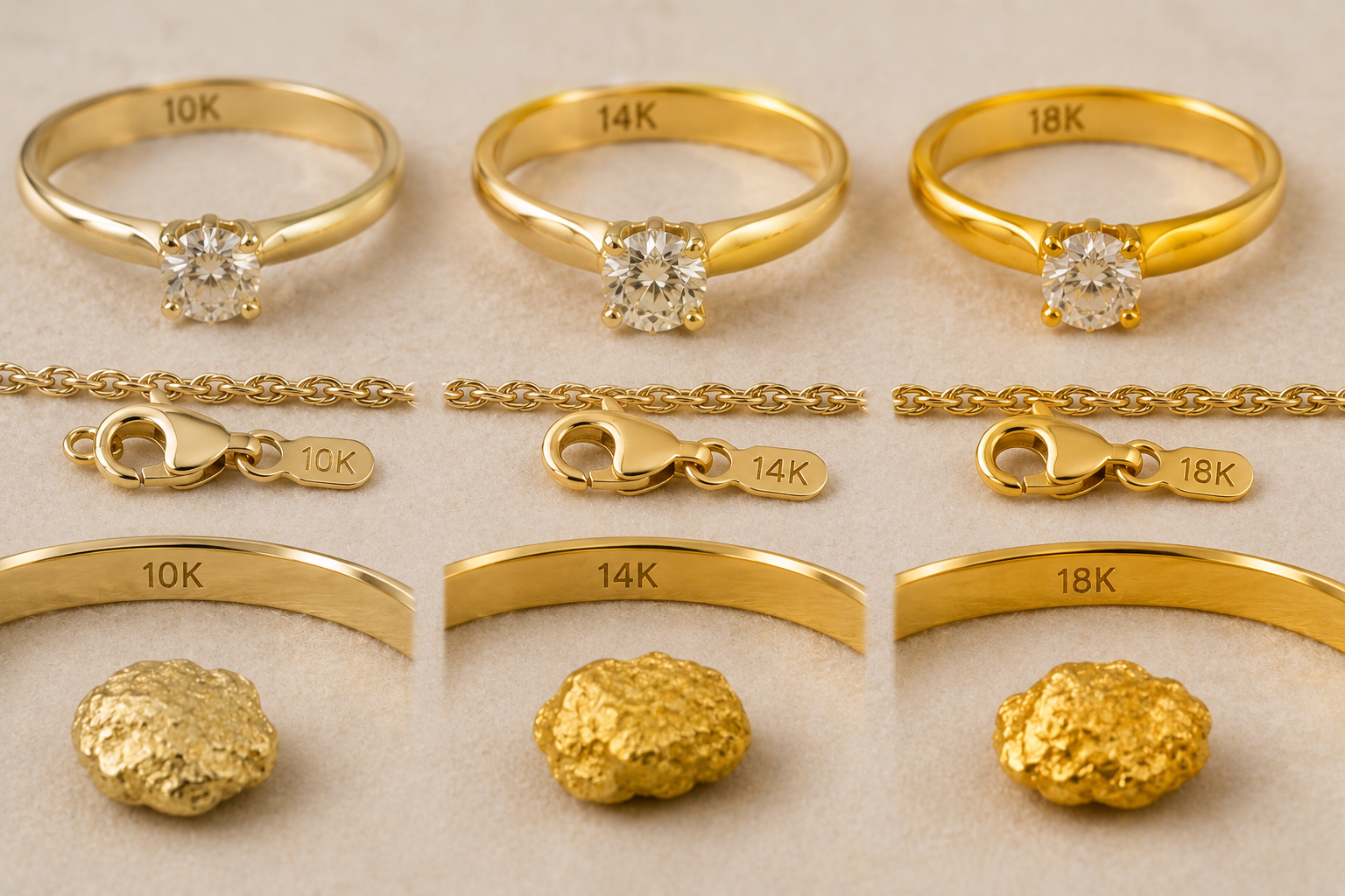 You are currently viewing 10K, 14K, 18K: What Do Gold Karat Marks Actually Mean? 